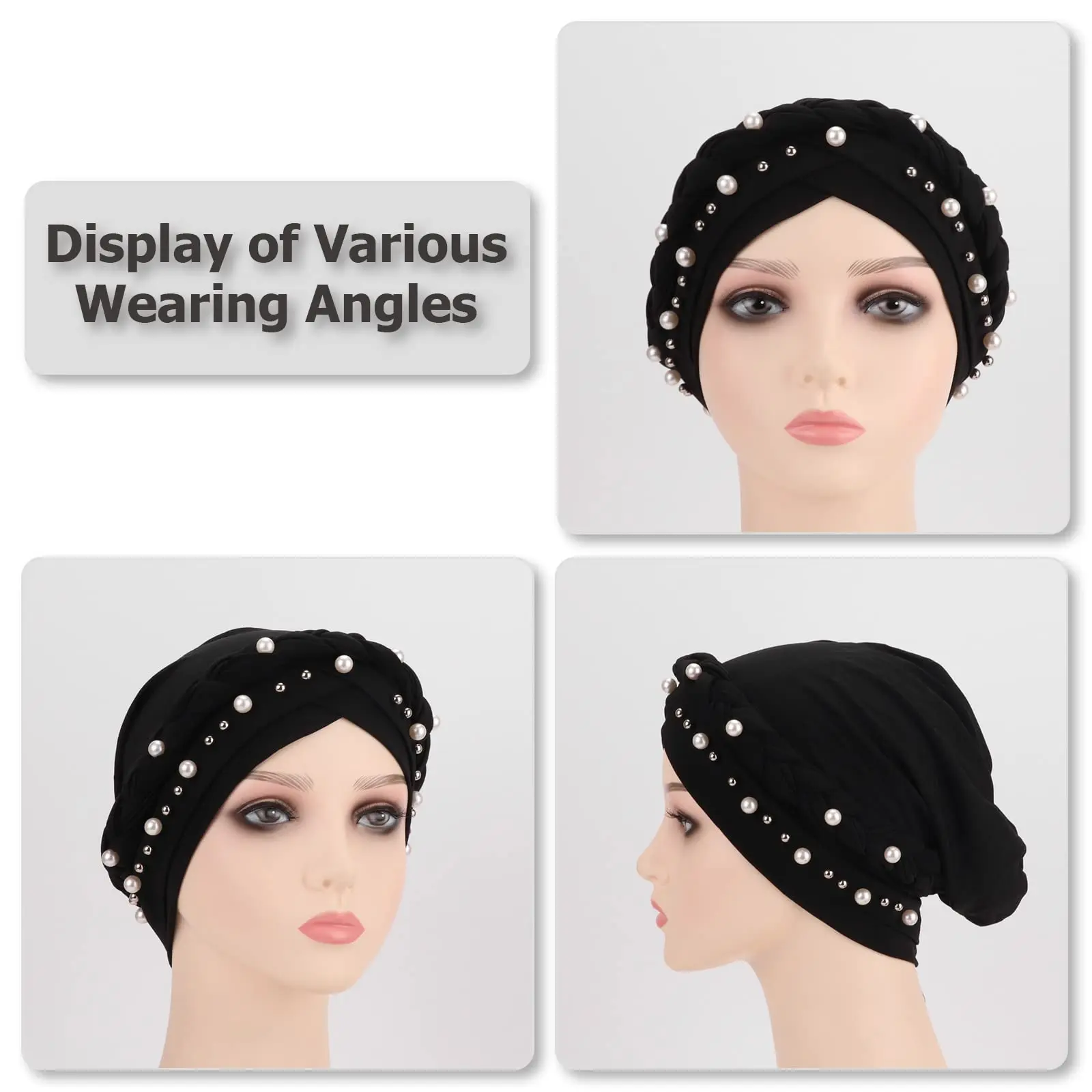 2024 nuovo cappello turbante Hijab ritorto Pre-legato per le donne sciarpa testa africana Beanie cancro chemio copricapo Cap Head Wraps Women