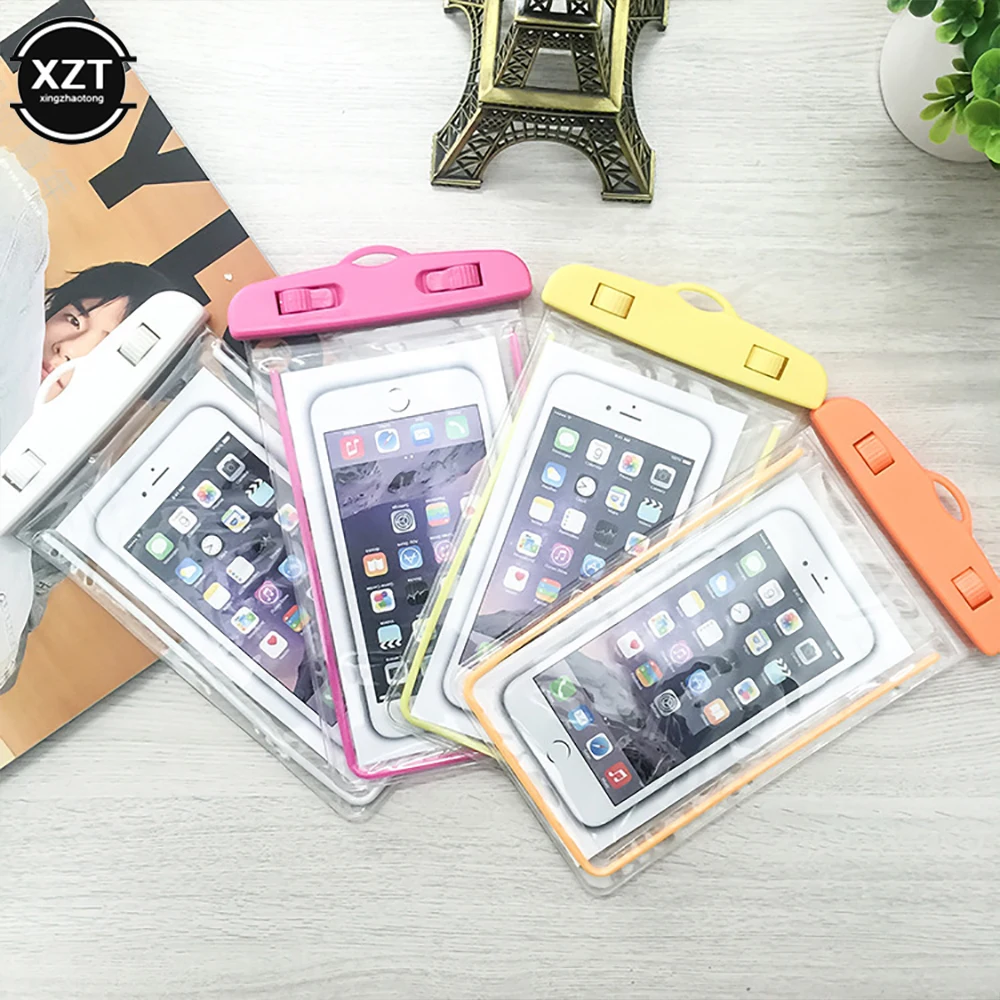 Suitable for 4-6 Inch Transparent Mobile Phone Waterproof Bag PVC Swimming Gadget Beach Can Touch Screen Case