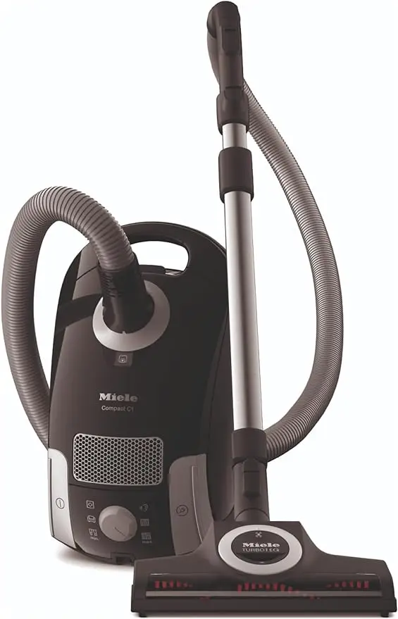 

Miele Compact C1 Turbo Team Bagged Canister Vacuum, Obsidian Black