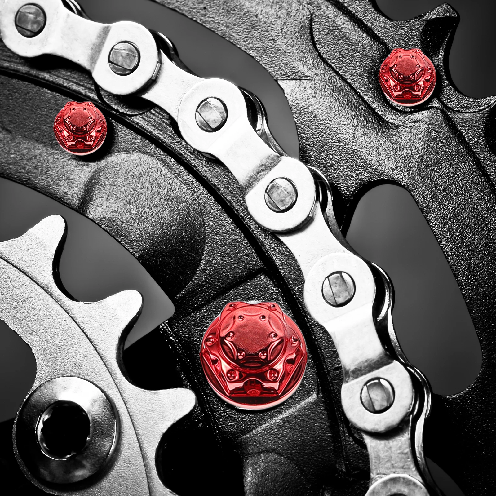 

1 set Universal Decorative Bolt Caps Motorcycle Engine Head Screws Durable ABS Stylish Design Nut Covers Accessories Engine Bolt