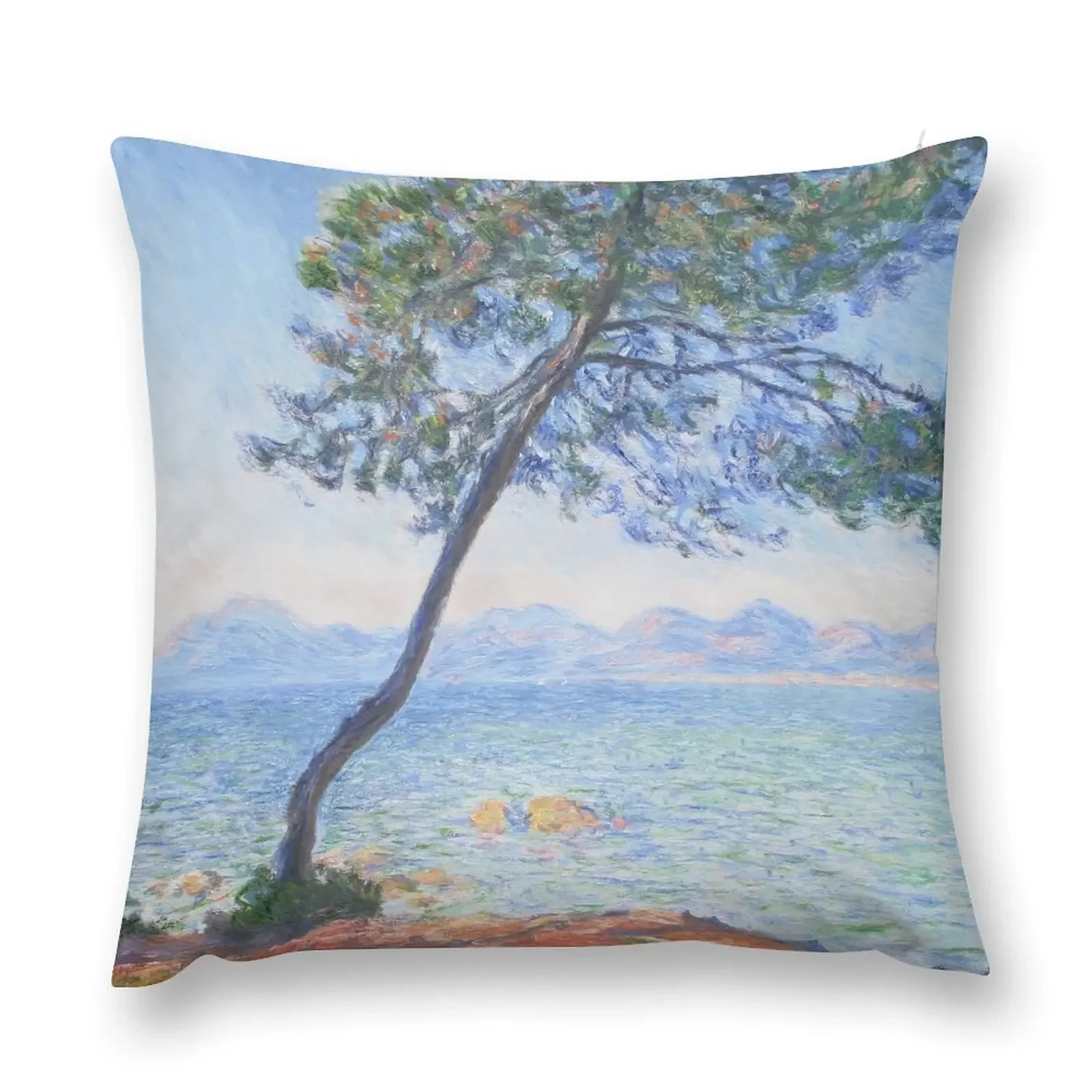 Claude Monet - Antibes (1888) Throw Pillow Sofa Cushions Covers Sofa Cushion Cover Sofa Covers pillow