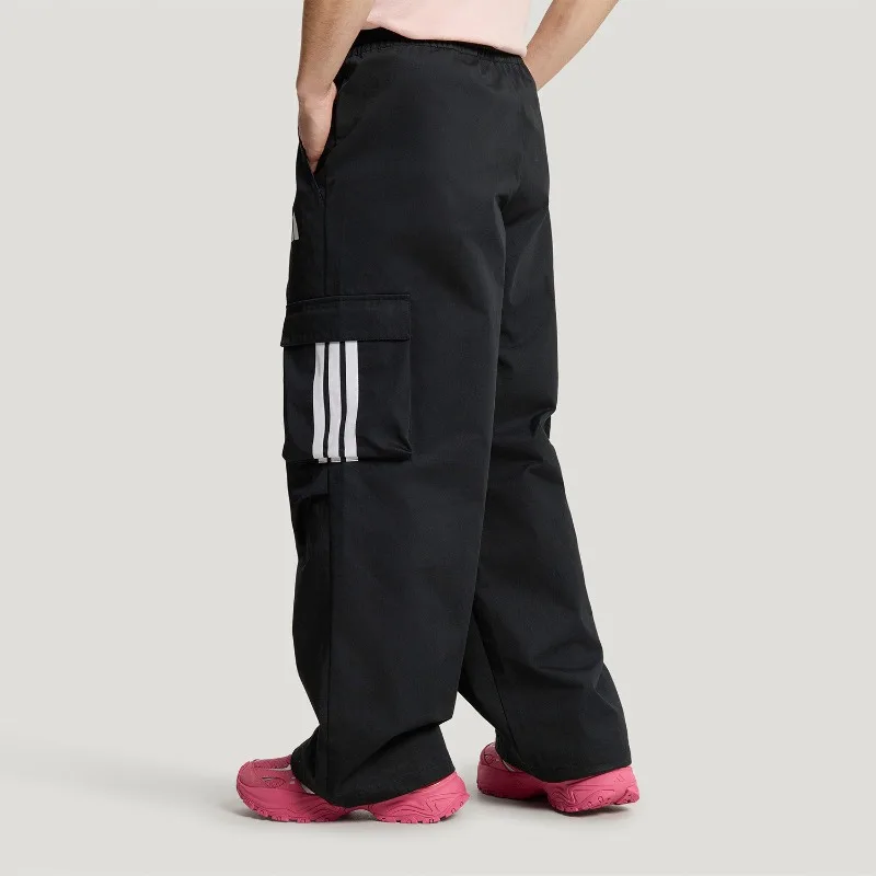 Adidas Quick Dry Woven Relaxed Waist Slim Fit Hidden Pocket Yoga Long TrousersKW0676