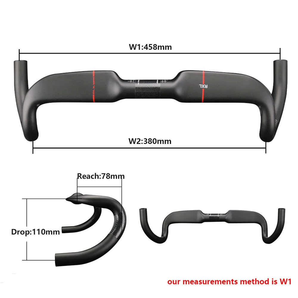 Gravel Bike Handlebar,Speed Carbon Road Handlebars,RXL SL,31.8mm,Inner Routing,Racing Bike Drop Bent Bar,458/478/498mm image 3