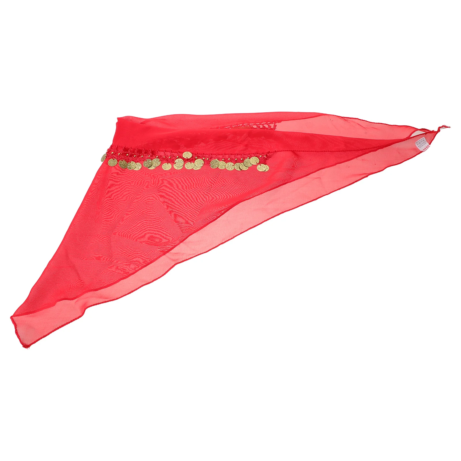 Coin Headpiece Scarf Bohemian Belly Dance Hair Accessory Chiffon Bandana For Women Festival Tribal Costume Indian Dancer