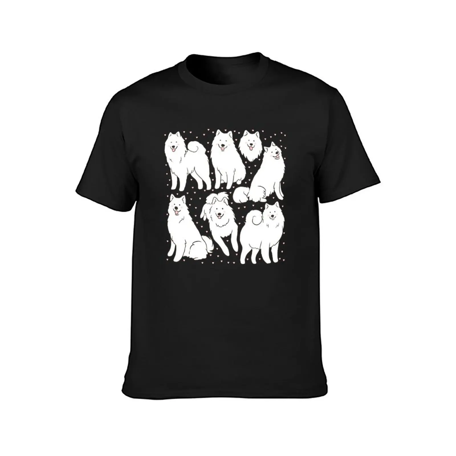 Samoyed dog illustration T-Shirt vintage customs design your own mens graphic t-shirts