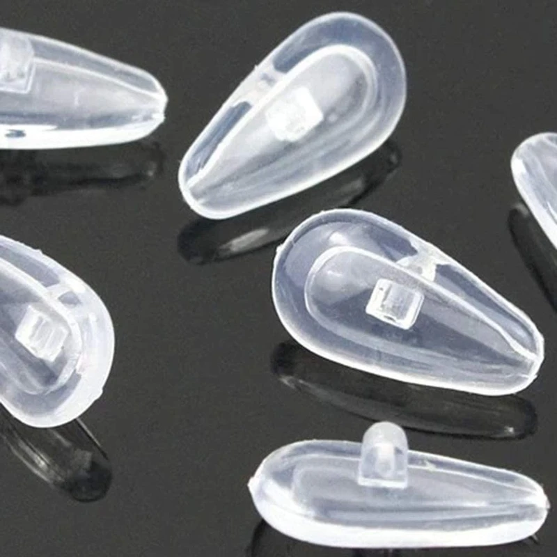 

Super Soft Air Chamber Silicone Nose Pads for Optical Eyewear Glasses Accessories Screw-in Anti-slip Nose Supplies F3MD
