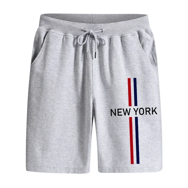 

Мужские модные прогулочные шорты с принтом Нью-Йорка, высококачественные повседневные спортивные брюки до колена для дома, летние мягкие крутые шорты