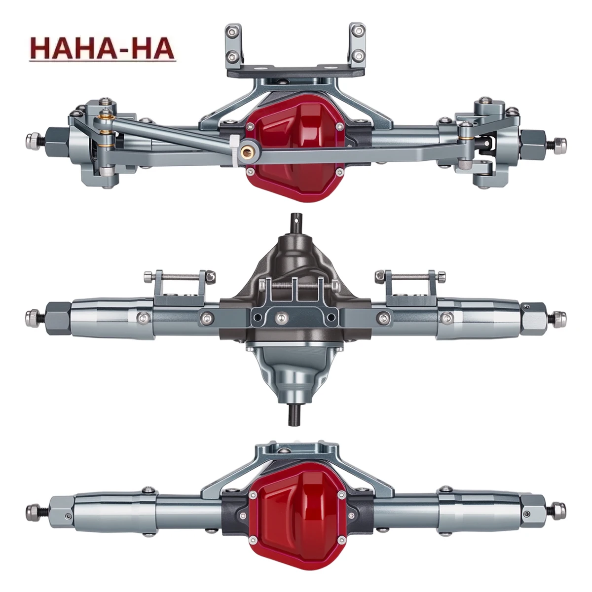 Metal Alloy Front Middle Rear Complete Axle Set Steel CVD Drive Shaft for 1/10 RC Crawler Car Axial SCX10 D90 RC4WD Upgrade Part