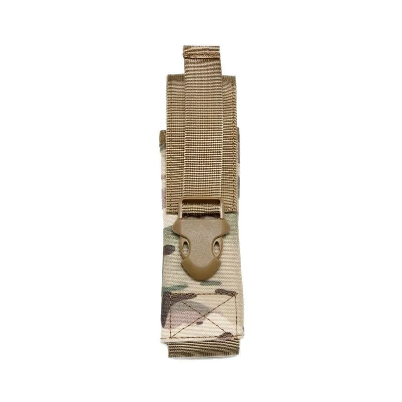 Adjustable MOLLE Flashlight Holder Compact Utility Tool Pouch for Outdoor Work Hiking and Everyday Carry view 5