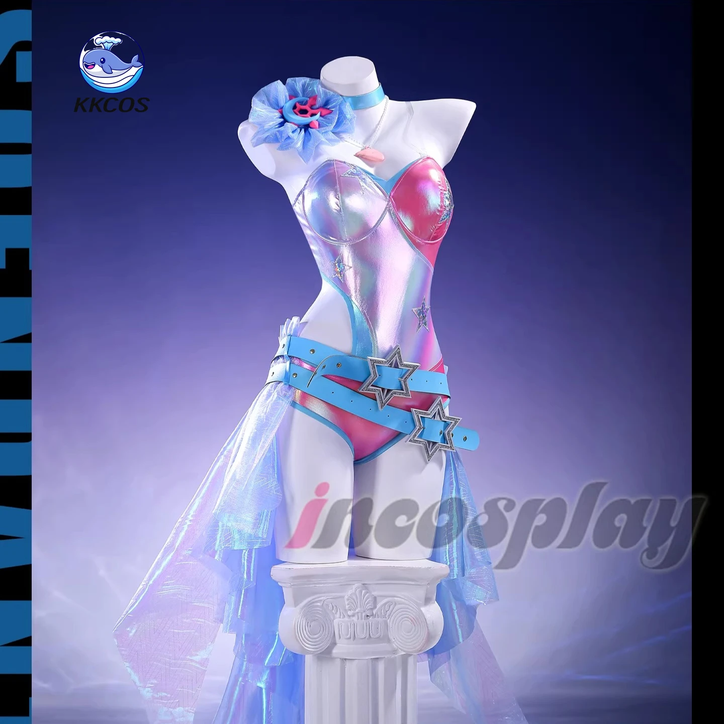 

Game Cosplay Series:New skin！M Rivals Luna Snow・Disco Pop Cosplay high quality Costume full set Carnival party costumes KKCos