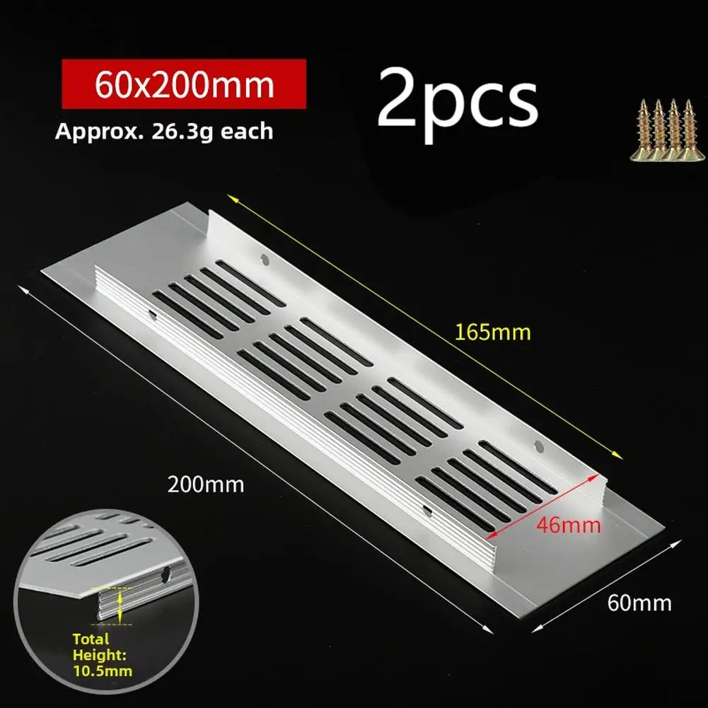 For Cabinets Moisture Resistant Aluminum Vent Grille For Shoe Storage AS SHOWN Healthy Environment For Items Air Circulation