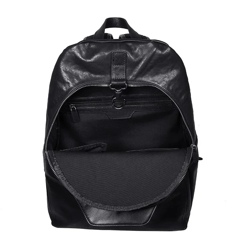 2025 personnalisé nouveau rétro première couche peau de vache sac à dos pour hommes haut de gamme affaires banlieue sac à dos en cuir