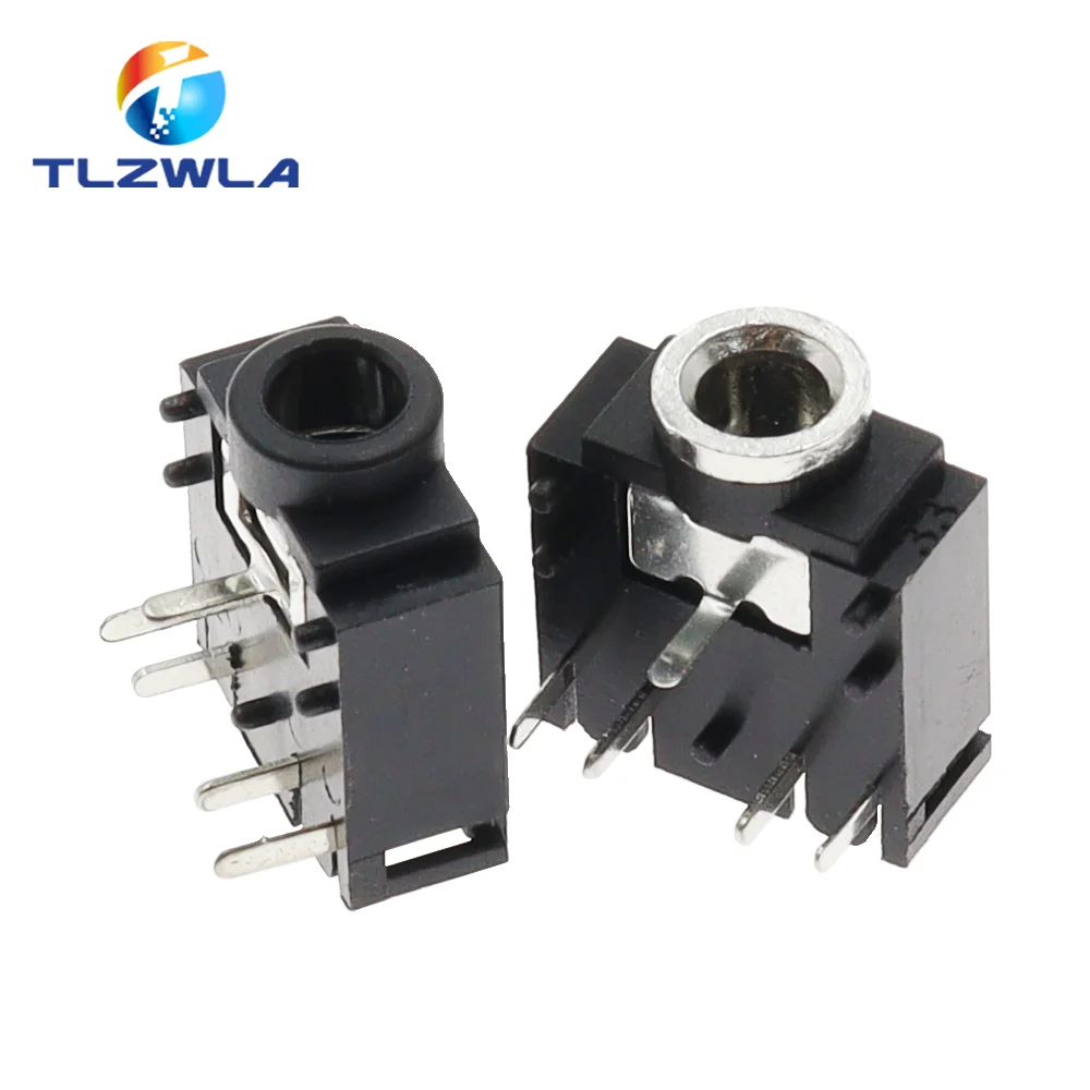 Conector de Audio estéreo PJ307, 10 piezas, PJ-307, 3,5mm, PCB, 3F07