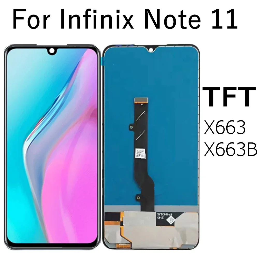 For Infinix Note 11 X663 LCD Display Touch Screen Digitizer For Infinix Note11 X663B LCD Display