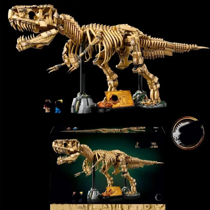 

76968 Тираннозавр Рекс ископаемый скелет мир Юрского периода детские развивающие строительные блоки игрушки