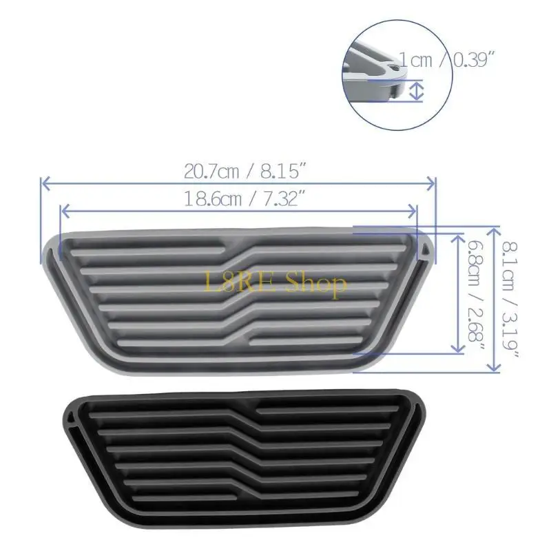 Bandeja gotejamento refrigerador silicone não -lip para não -lip para obter suprimentos eficientes dispensadores