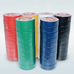 Color Electrical Tape PVC Wear-Resistant Flame Retardant Lead-Free Electrical Insulation Tape Waterproof Tube Color Tape 1PC