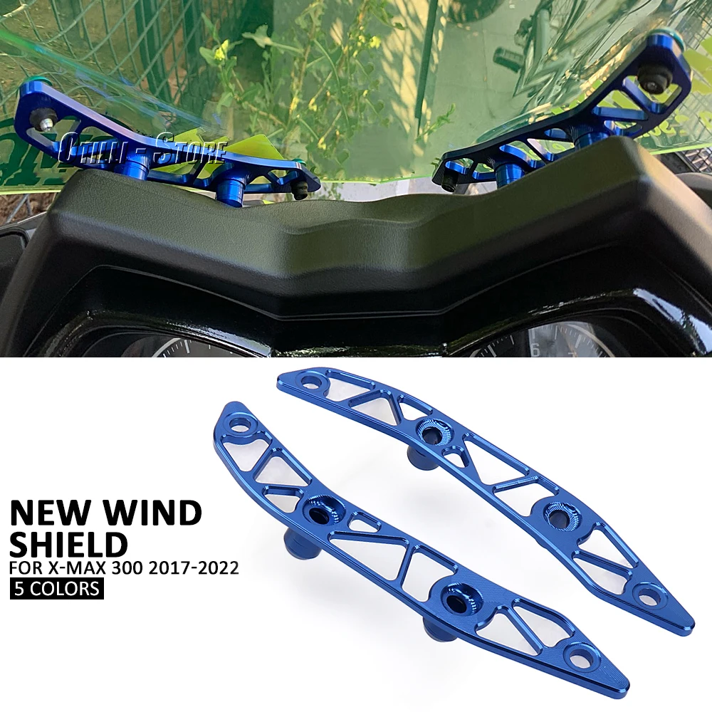 

2022 2021 2020 2019 2018 2017 Motorcycle Windshield Bracket Windscreen Aluminum For Yamaha X-MAX 300 X-MAX300 XMAX 300 XMAX300