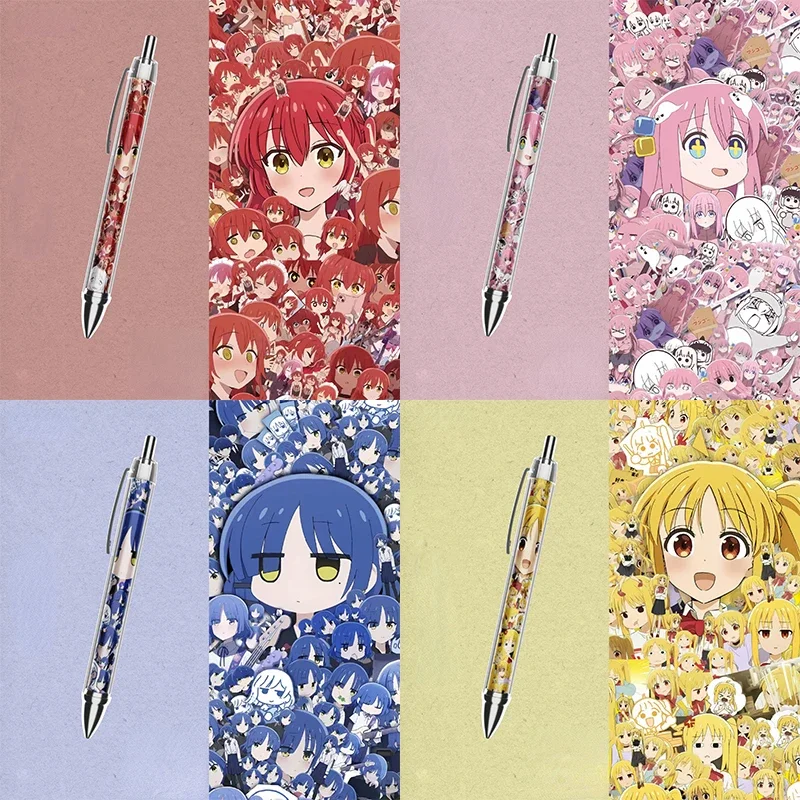 Anime BOCCHI THE ROCK Cute Gel Pens 0.5mm Gotoh Hitori Yamada Ryo Ijichi Nijika Kita Ikuyo Kawaii School Supplies Stationery