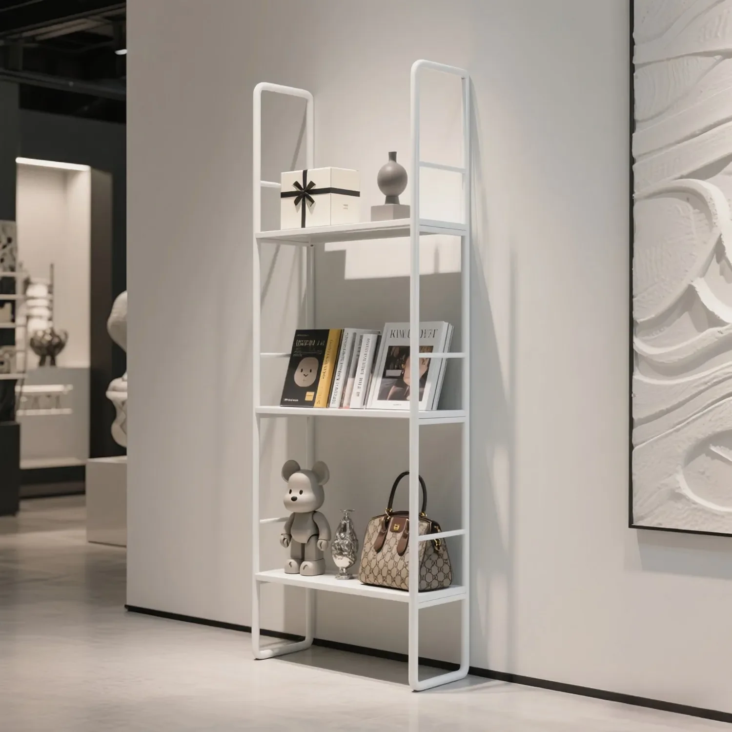 Living room ornament display rack, floor-standing item storage rack, multi-layer storage rack, bookcase, model display rack