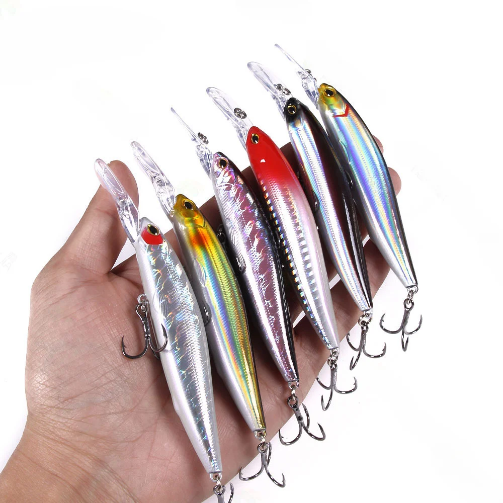 Minnow Lure 13cm 15.5g Bass Fishing Bait Long Cast Levitating Fishing Hard Bait Pesca fishing tackle