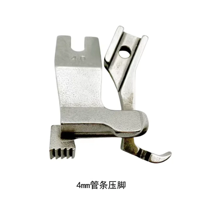 Electric Sewing Machine Industrial Synchronous Car Thick Material Presser Foot Leather Bone Strip Rolling Bag Rope Embedded Line