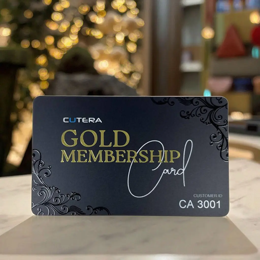 High-End Customized 3D UV Embossed Frosted PVC Card Double-Sided Printed VIP Membership Plastic Business Card