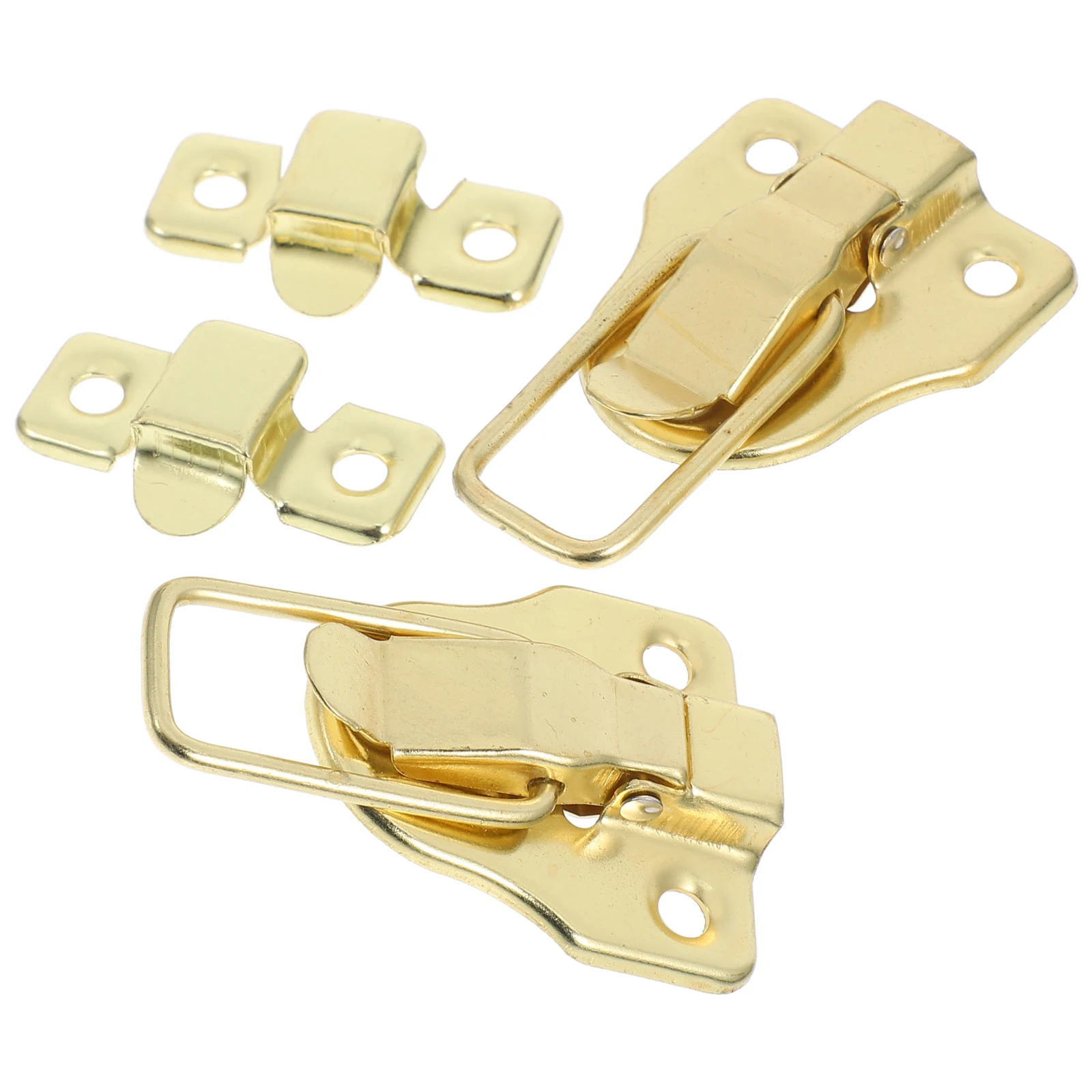 

2pcs Duck Billed Toggle Hasp Latch Bronze For Wooden Box Toolbox Jewelry Case Clasp Spring Loaded Lock Catch Metal
