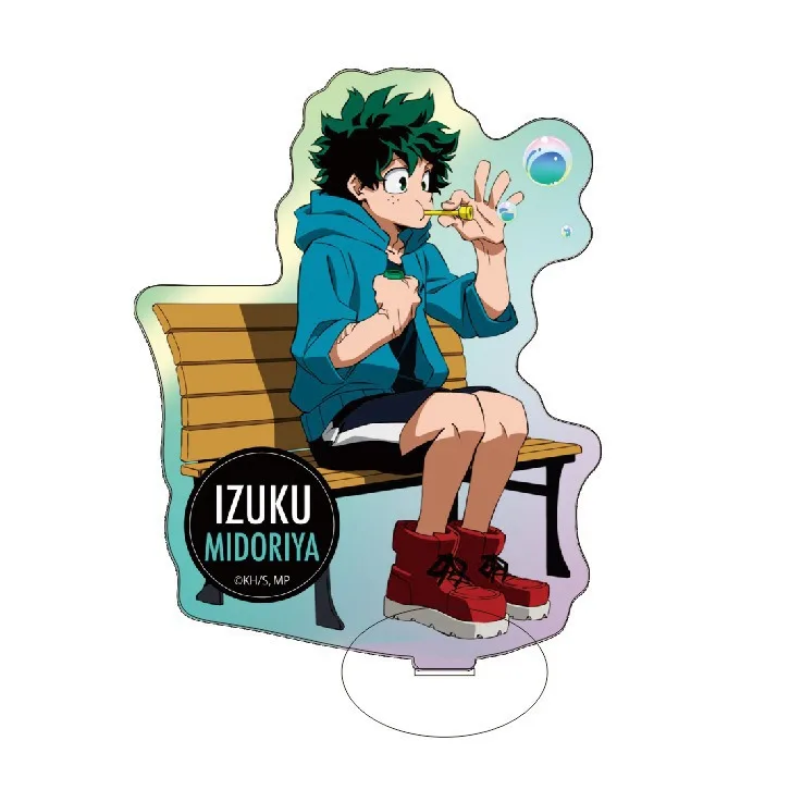 Hot Anime Animation Derivatives Bubble Blowing Style Bakugou Katsuki Todoroki Shoto Midoriya Izuku Standing Plate Exquisite Gift