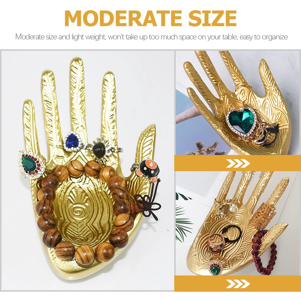 

Jewelry Rack Display Stand Organizer Necklaces Storage Hand Ring Bracelet Desktop