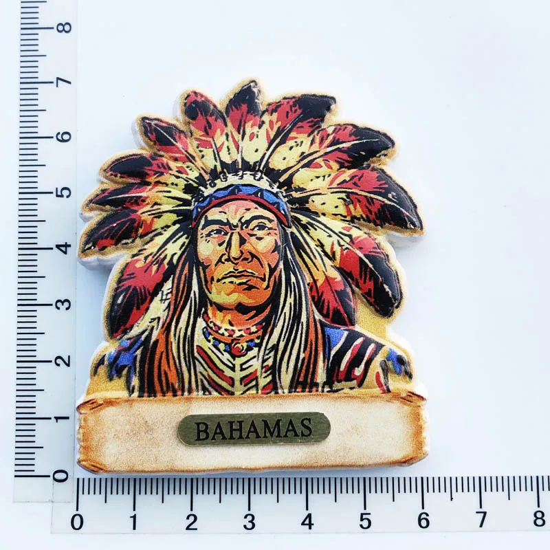 

Bahamas Fridge Magnet Cultural Landscape Tourism Souvenir Resin Message Stickers Craft Decoration