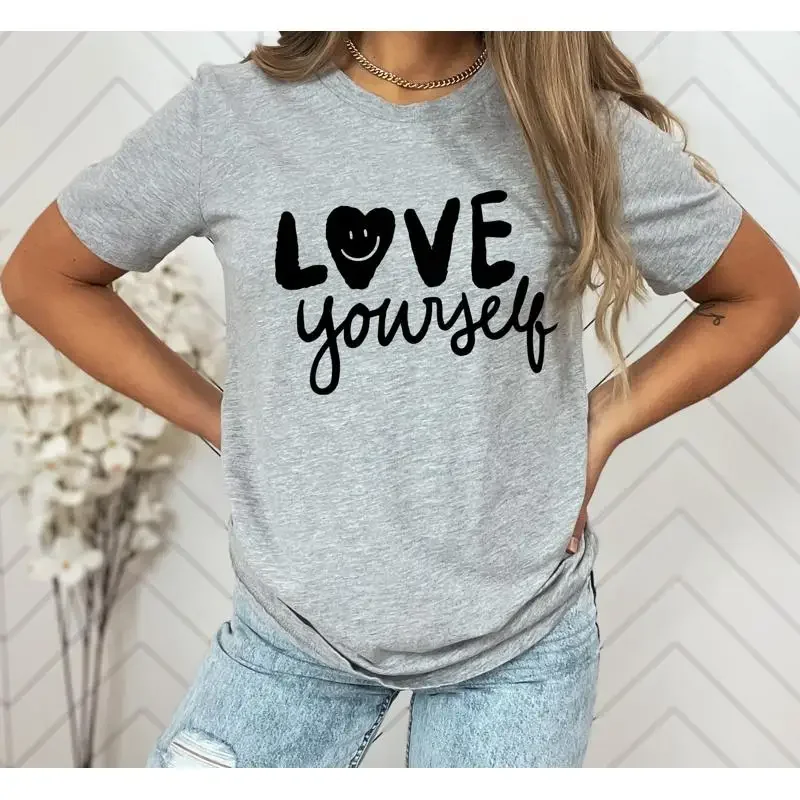 T-shirt « Love Yourself » : Gentillesse, Inspiration, Motivation, Esthétique Bohème, Vsco, Tumblr, Santé Mentale