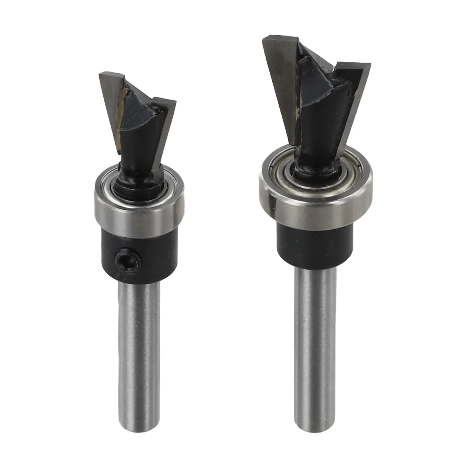 

Anti Kickback Router Bit Milling Tool Bottom Bearing Dovetail Bit Anti Kickback Design C3 Micro-grain Carbide High Hook Angles