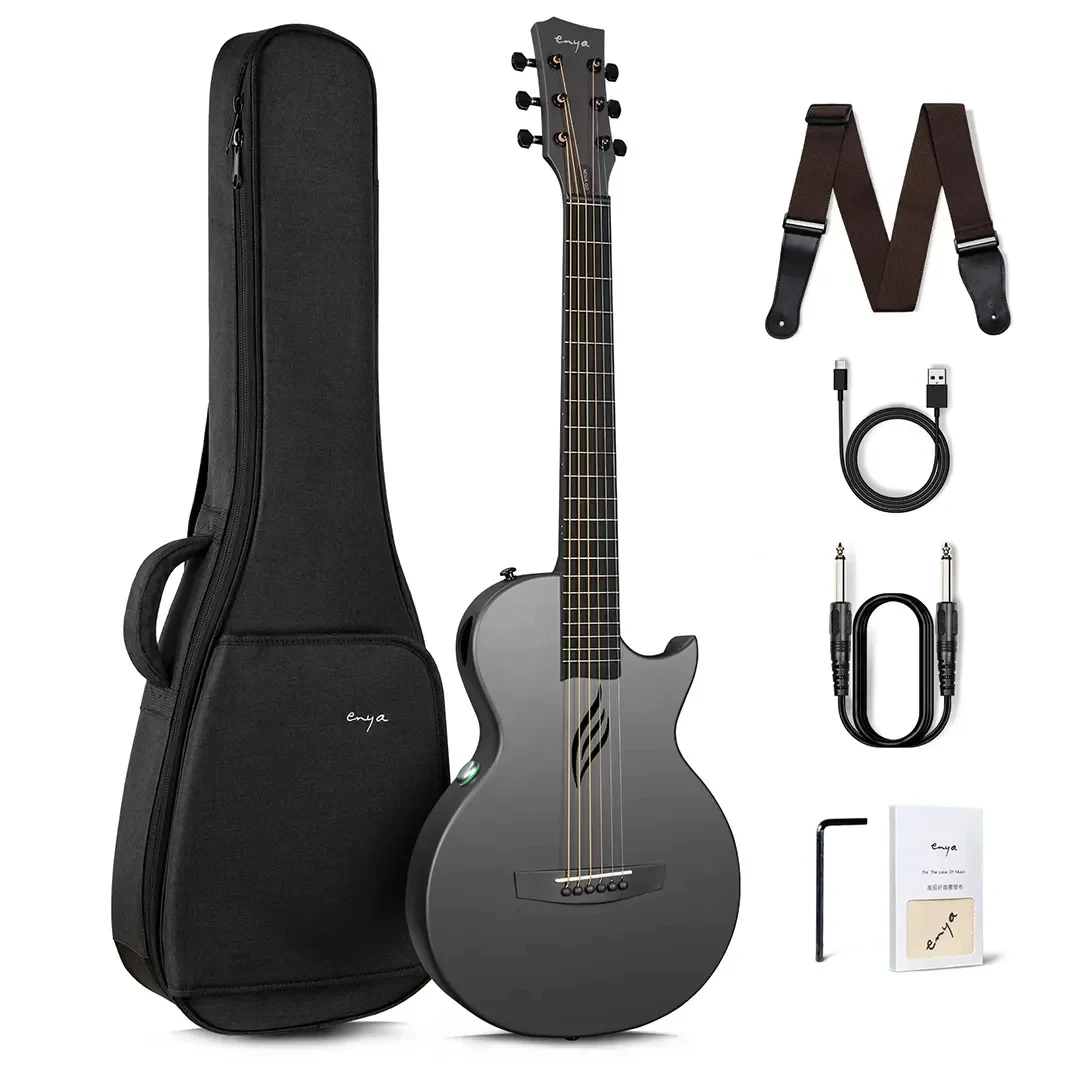 

Enya Nova Go SP1 35 Inch Smart Guitar Portable Carbon Fiber Acoustic Electric Travel Guitarra with Case and Charging Cable