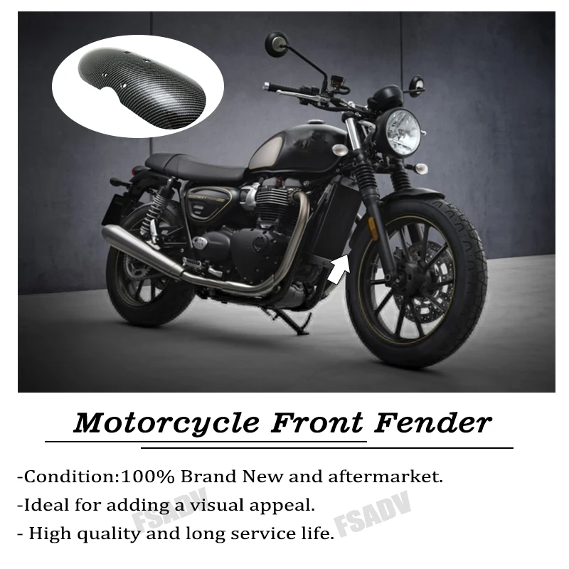 Motorcycle Short Front Fender Mask Splash Mudguard Fairing Fit For Bonneville Scrambler T100 For Thruxton 900 2001-2016 2015