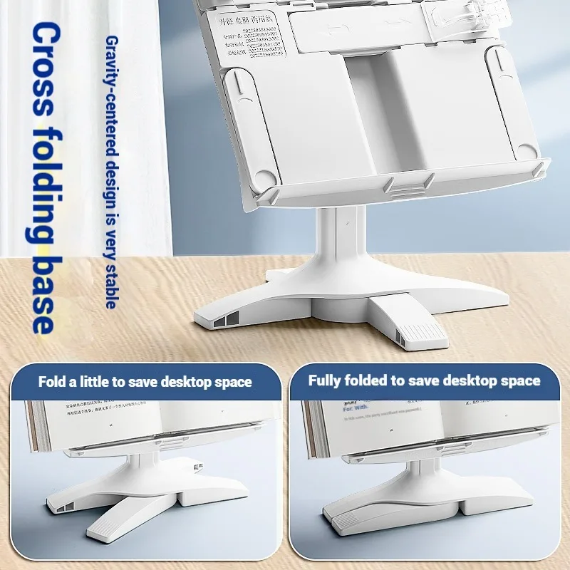 Adjustable Kids Book Stand - Foldable Reading Rack for Students - Multi-Functional Desktop Book Holder for Study & Reading