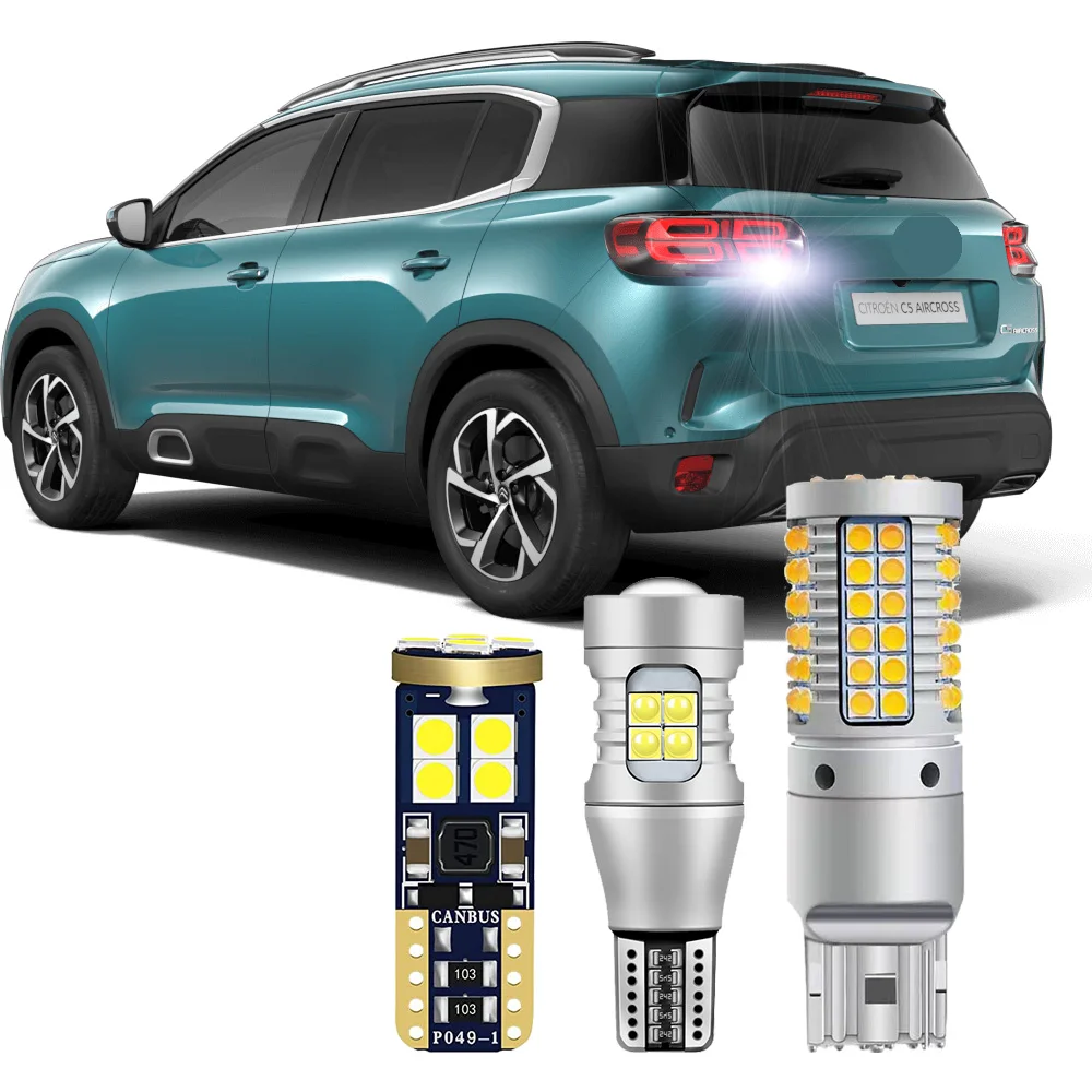 Canbus Car Led Bulbs For Citroen C5 Aircross 2019 2020 2021 2022 2023 2024 Rear Turn Signal Backup Reversing License Plate Light