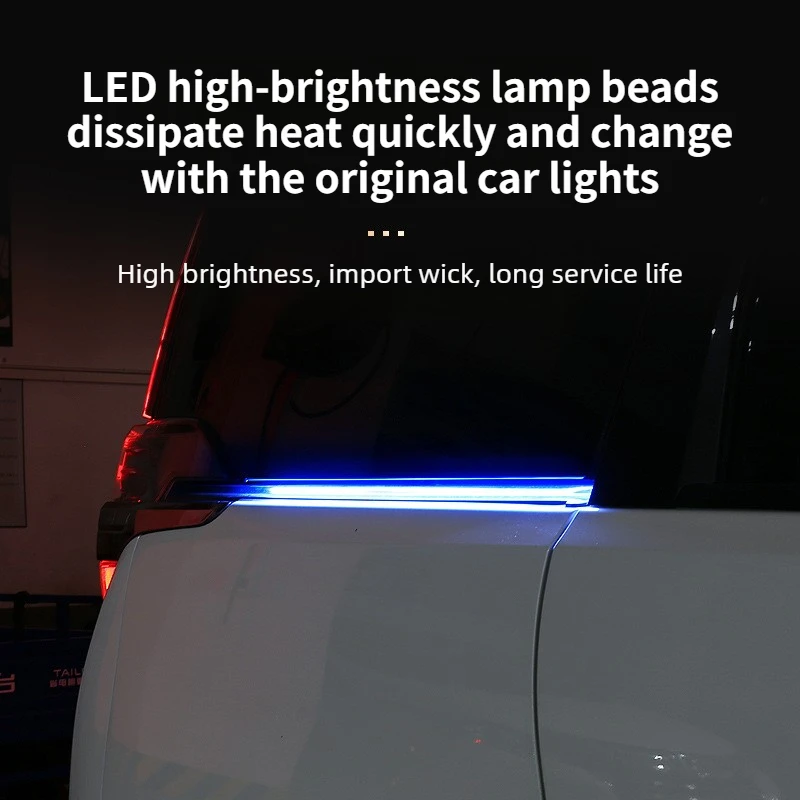 For Toyota Alphard Vellfire 30 Series 2015-2022 Rear Side Warning Lights Upgraded LED Slide Rail Side Light RGB Ambient Lamp