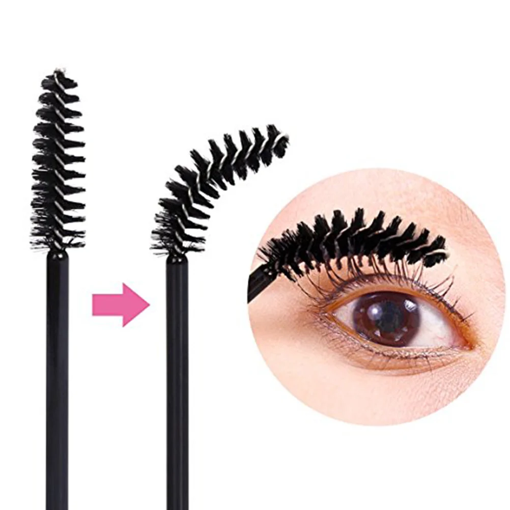150 pz Usa E Getta Mascara Per Ciglia Bacchette Spazzole Per Applicazione Senza Clump Punta Piegata Design Facile Da Usare Kit Ciglia