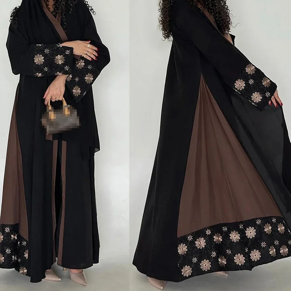 

Eid Muslim Abaya for Women Embroidery Cardigan Party Dress Without Scarf Dubai Long Robe Morocco Abayas Kaftan Gorgeous Jalabiya