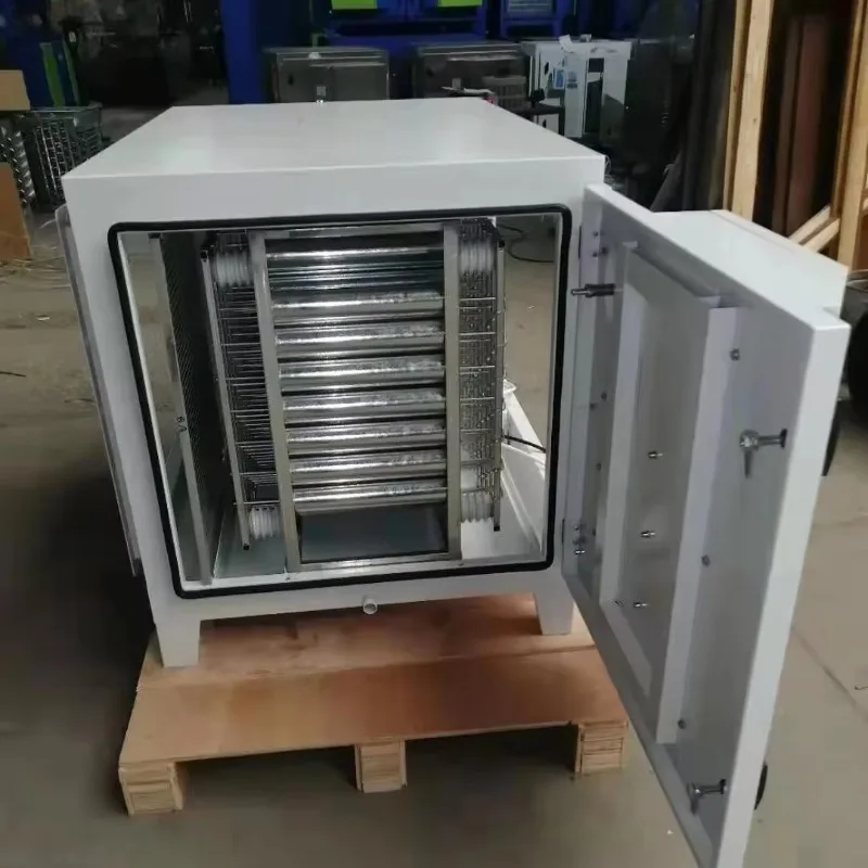 Purificateur d'air pour restaurant, machine à précipitation électrostatique en nid d'abeille, filtre à fumée alimentaire pour cuisine, alimentation électrique, filtre ESP