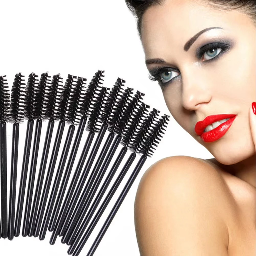 100/200 Stuks Wegwerp Lash Borstels Wimpers Extension Brush Voor Vrouw Mascara Wands Applicator Spoolers Makeup ToolsGroothandel