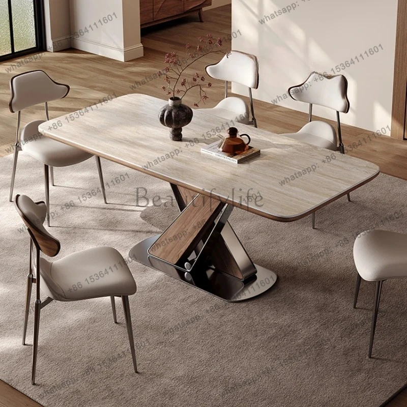 

Simple Aesthetics Restaurant Table Modern Lounge European Adult Dining Table Aesthetics High Quality Juegos