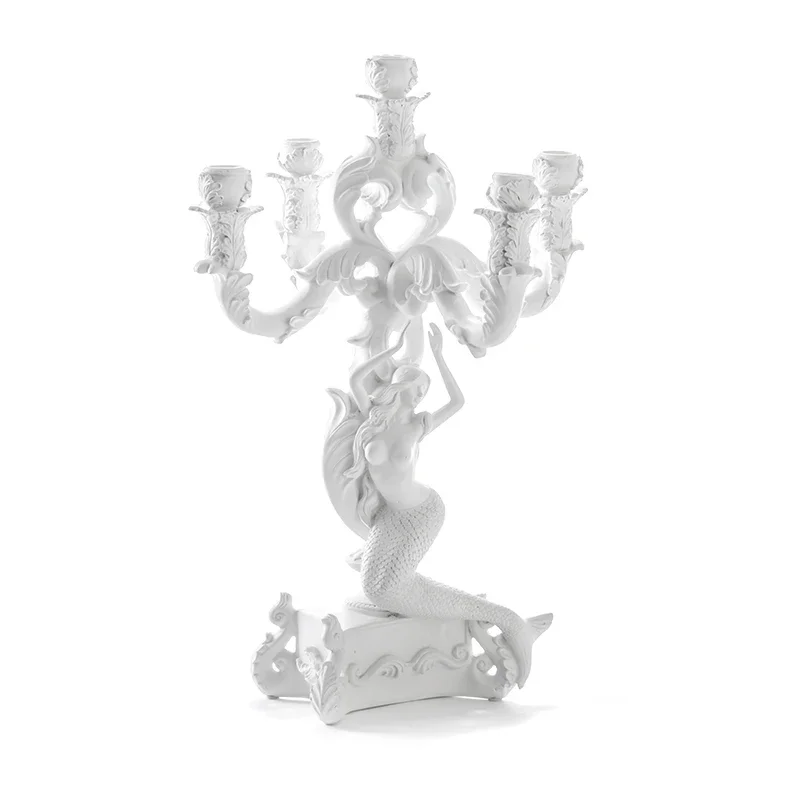 

Animal candlesticks, three no, monkeys, mermaids, series of living room ornaments, decorative artworks