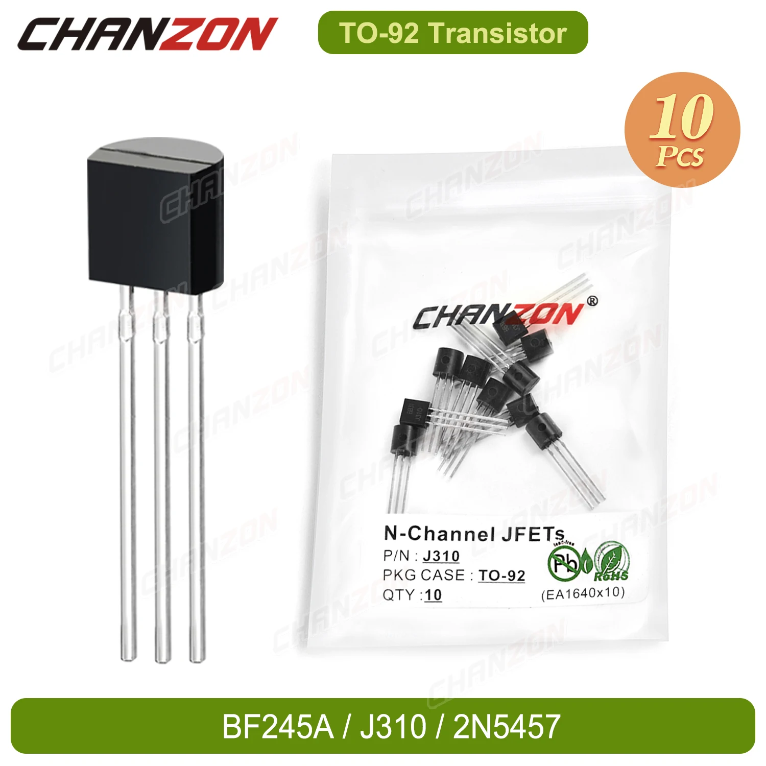 10PCS F245A J310 2N5457 TO92 N-Channel Jfet Fet Amplifier RF Transistor Bipolar Junction Field Effect Mosfet Integrated Circuit