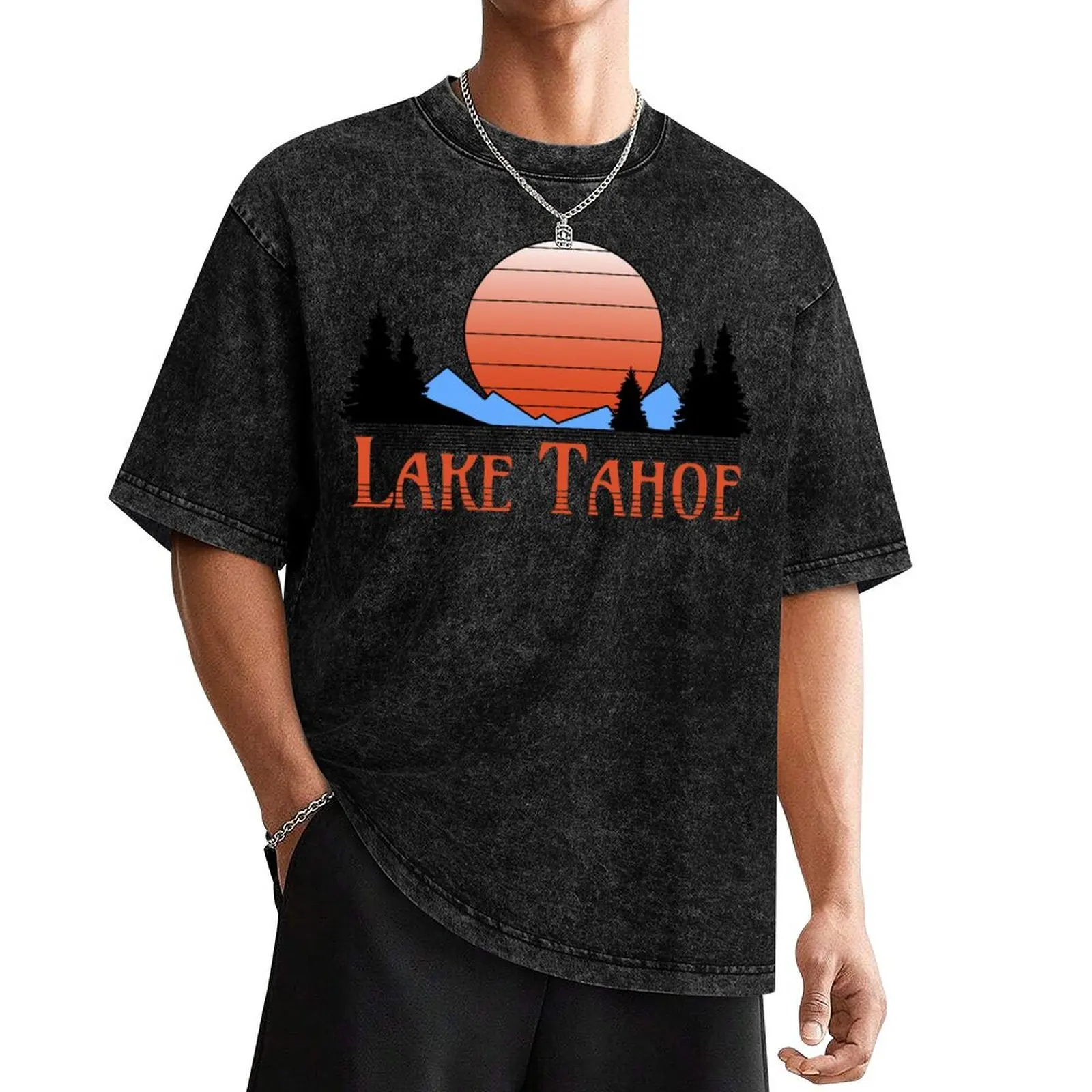 

Lake Tahoe T-Shirt graphic tee shirt quick-drying graphic t shirt vintage mens graphic t-shirts pack