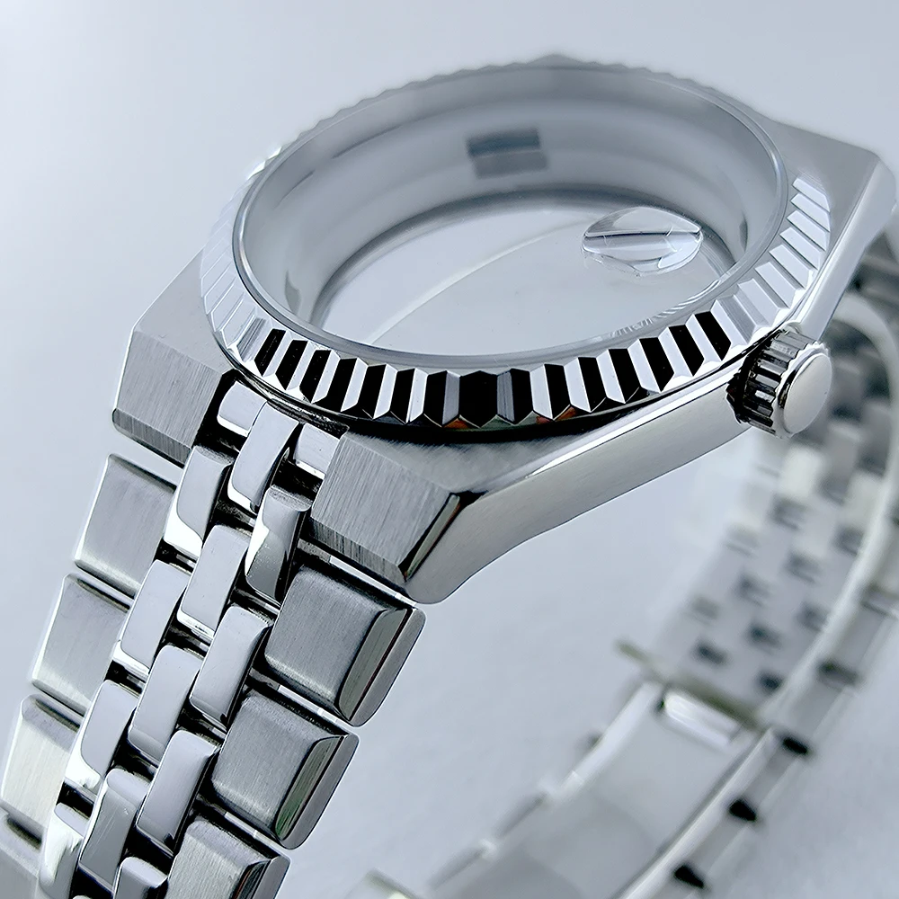 Корпус часов NH35 39,5 мм, сапфировое стекло, высококачественные автоматические механические часы, мужской корпус часов, подходит для механизма NH35