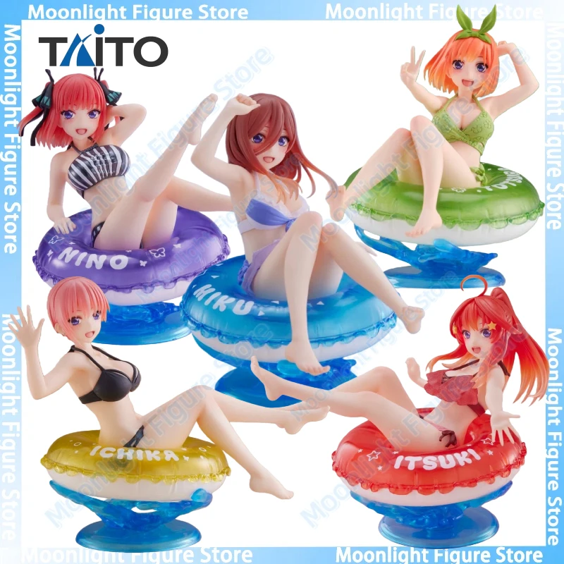 En Stock TAITO Nakano Ichika Nino Yotsuba Itsuki anillo de natación escritorio lindo Anime figura de acción juguete para regalo modelo colección