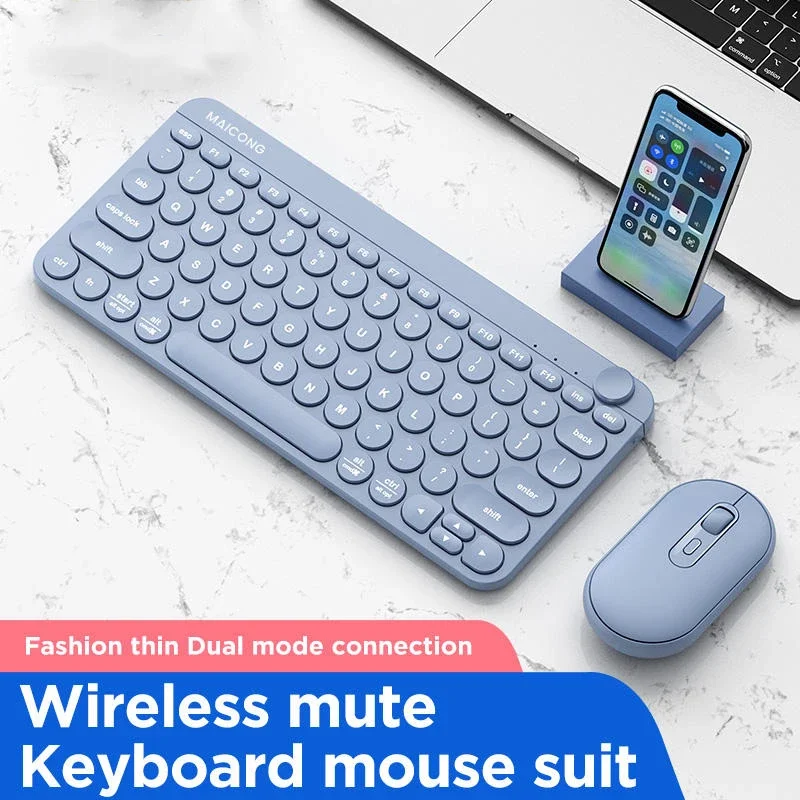 Wireless Keyboard and Mouse Combo 2.4G USB Full Size 104 Keys MINIKeyboard and Mouse Portable Wireless for Gamer Windows PC iPad