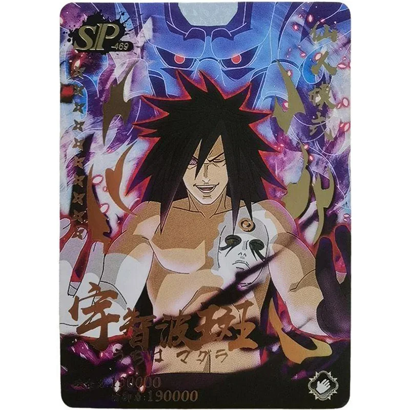 Anime NARUTO Rare SSP SP Refraction Foil Uzumaki Naruto Uchiha Madara Itachi Toys for boys Collectible Cards Birthday Present